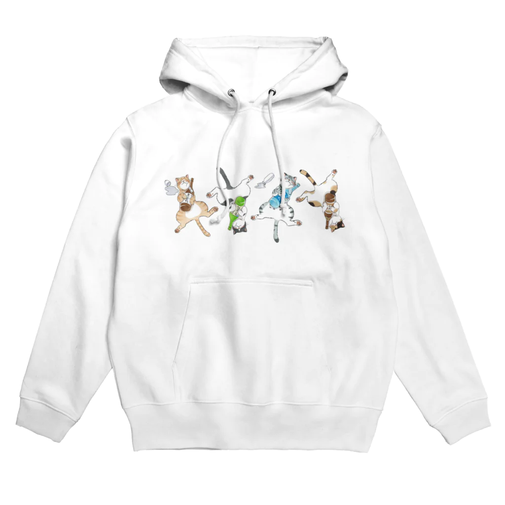 フジワラヨシトのよいどれ猫 Hoodie