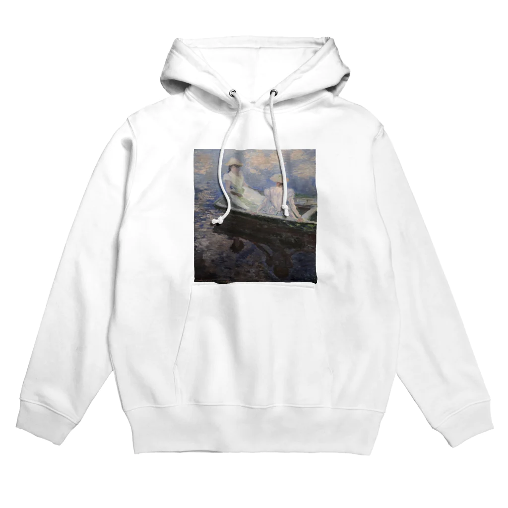 アートTシャツ 名画グッズのクロード・モネの『舟遊び』 Hoodie