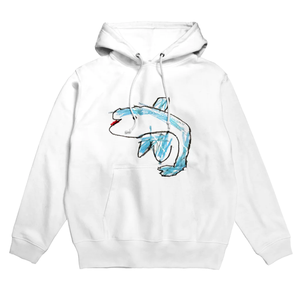 mogegeの4才が描いたイルカくん Hoodie