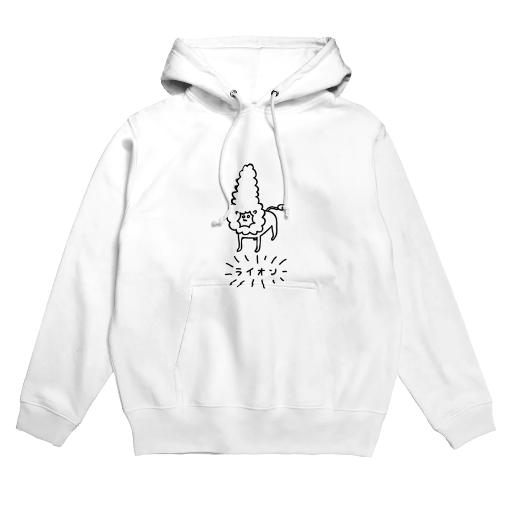 PokuStarの鬣を盛るライオン Hoodie