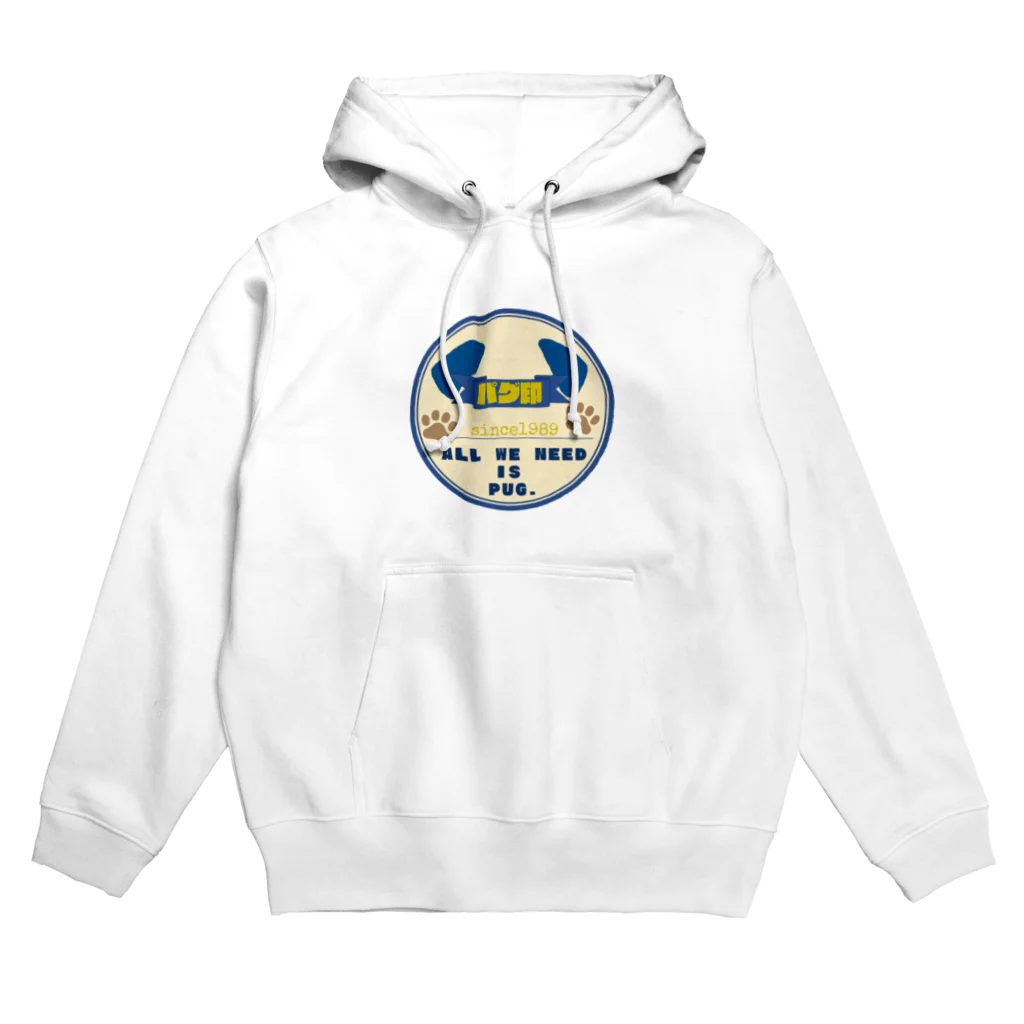 さと商店のパグ印ミルク Hoodie