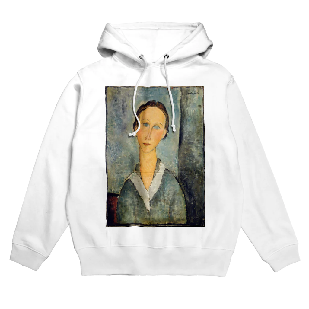 museumshop3の【世界の名画】アメデオ・モディリアーニ『Girl in a Sailor's Blouse』 Hoodie