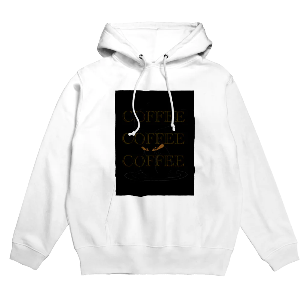 しろうさぎのくろうさぎのコーヒーブレイク Hoodie