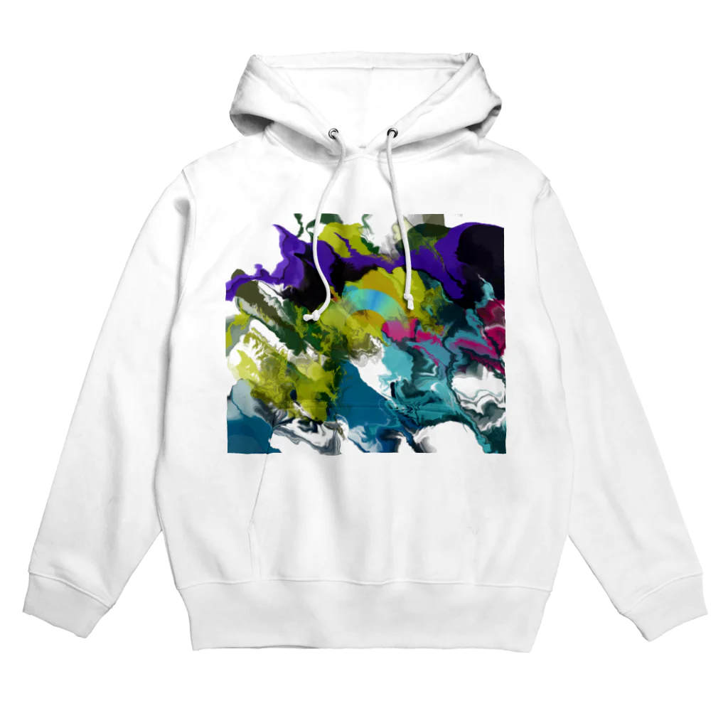 asunの渋色マーブル Hoodie