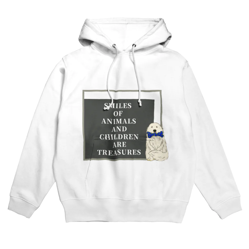 ZOOKISSのグレートピレニーズ×ＳＬＯＧＡＮ Hoodie