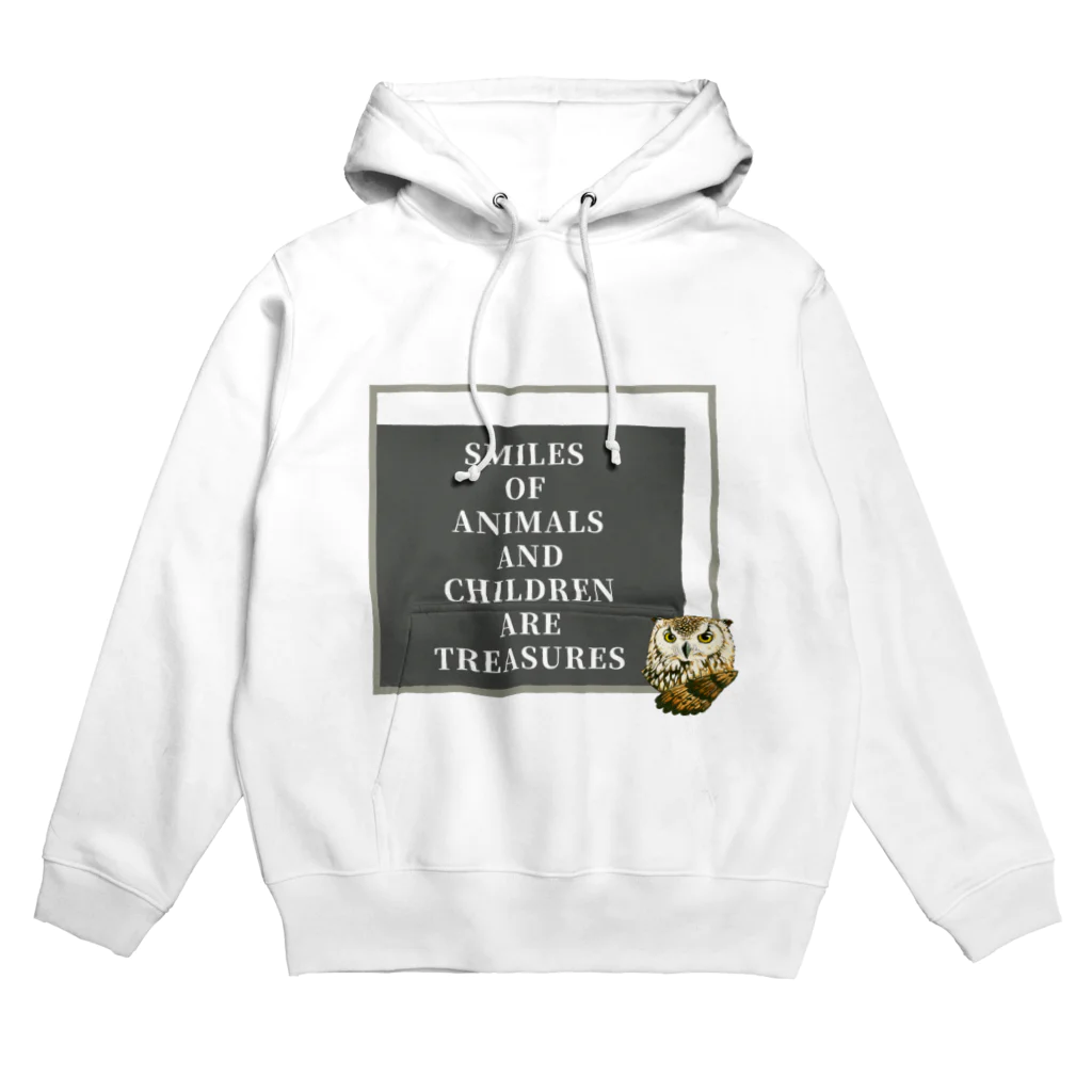 ZOOKISSのフクロウ×ＳＬＯＧＡＮ Hoodie