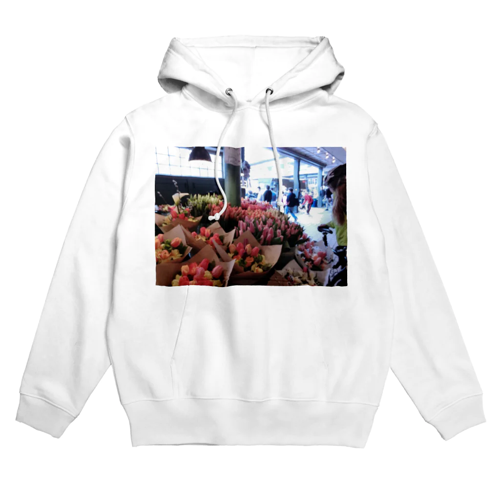 ニューヨークのシアトル市場 花 Hoodie