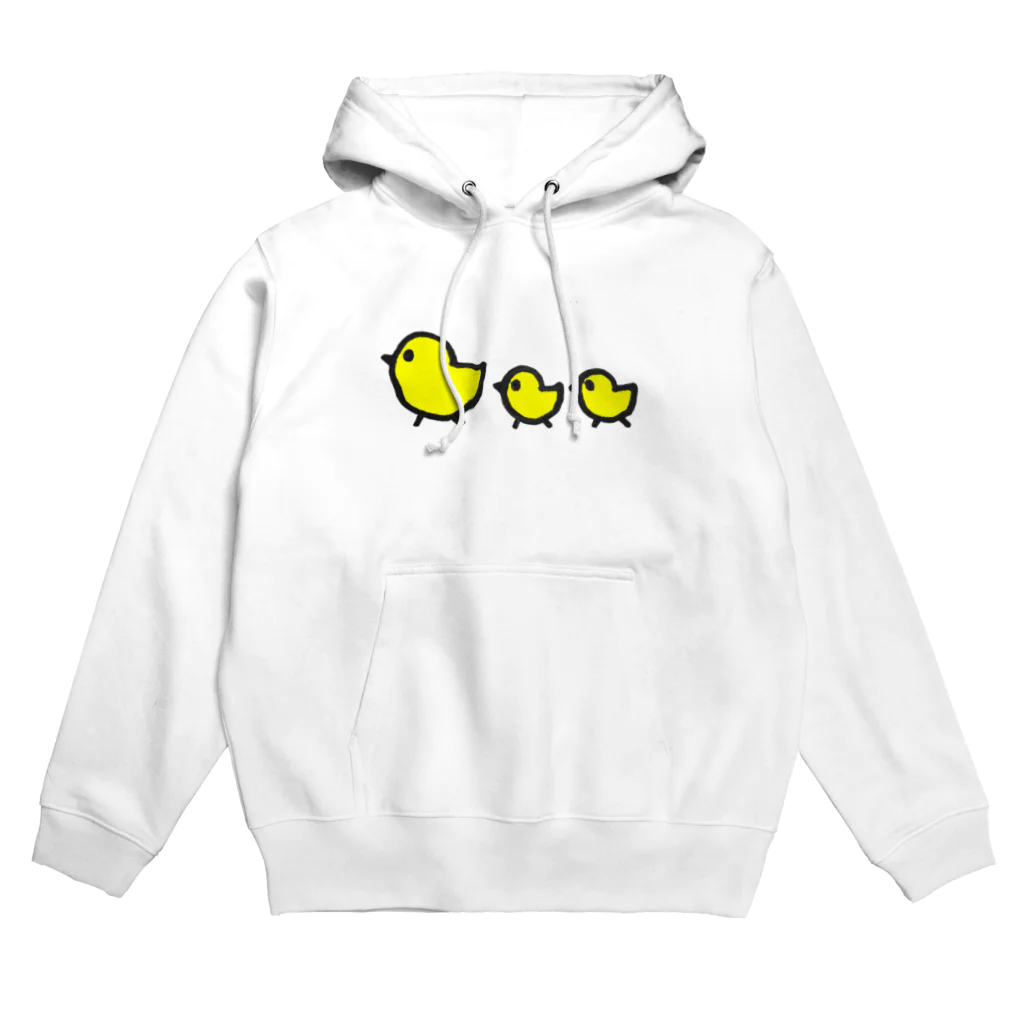 チワワ&ポメラニアンのおうちのヒヨコの親子 Hoodie