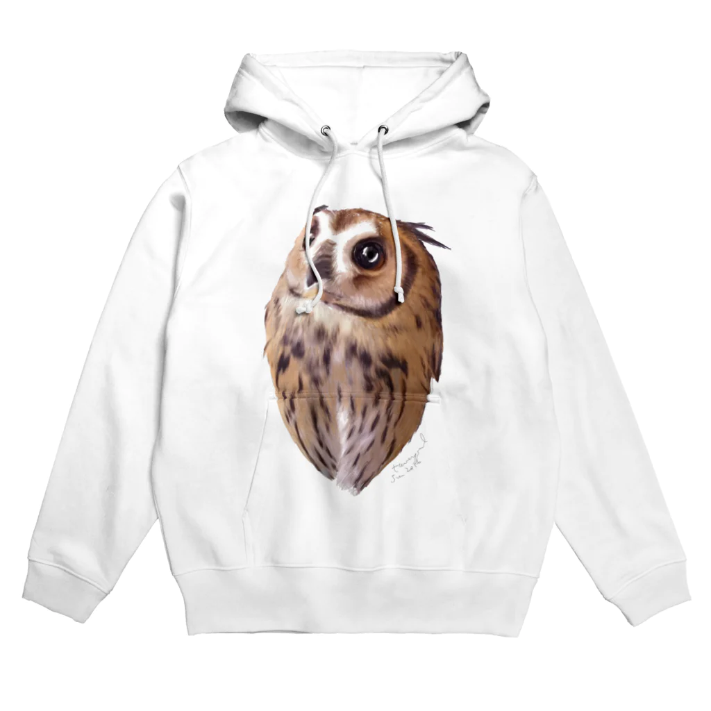 工房もりふくろうのウサギフクロウ Hoodie