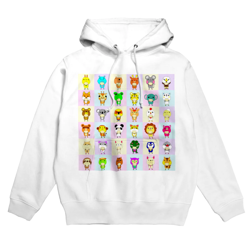 あめんぼぅのアニマルシリーズ大集合☺︎ Hoodie