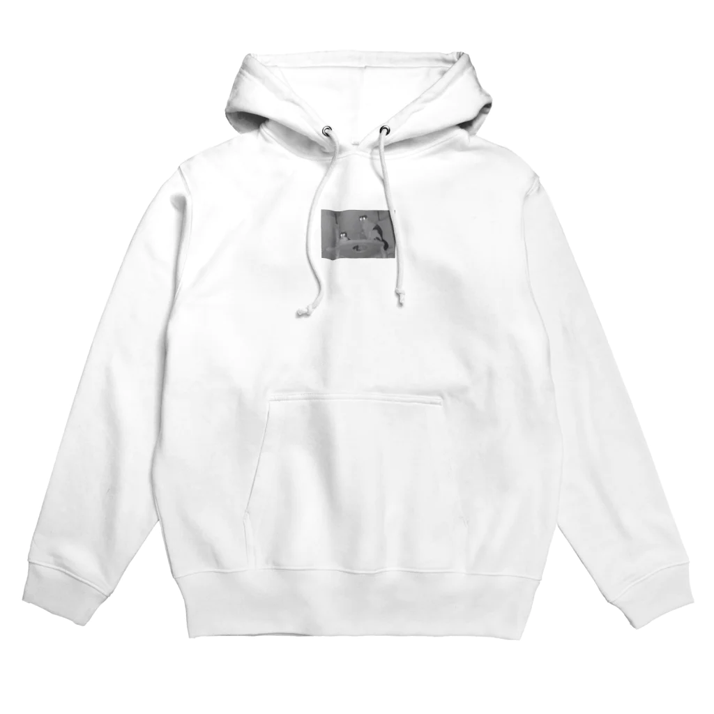 ハチワレくるくる猫兄弟の光る猫兄弟 Hoodie