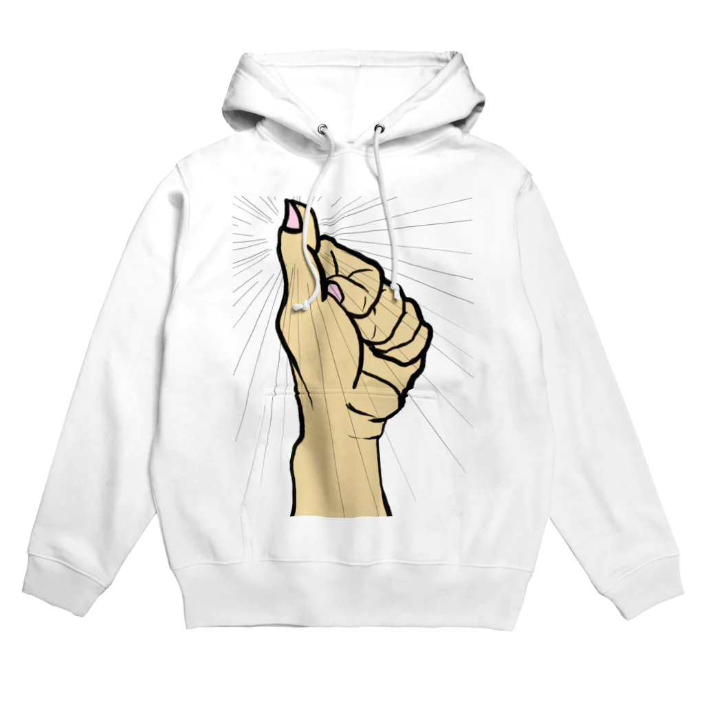 石のサムズアップ Hoodie