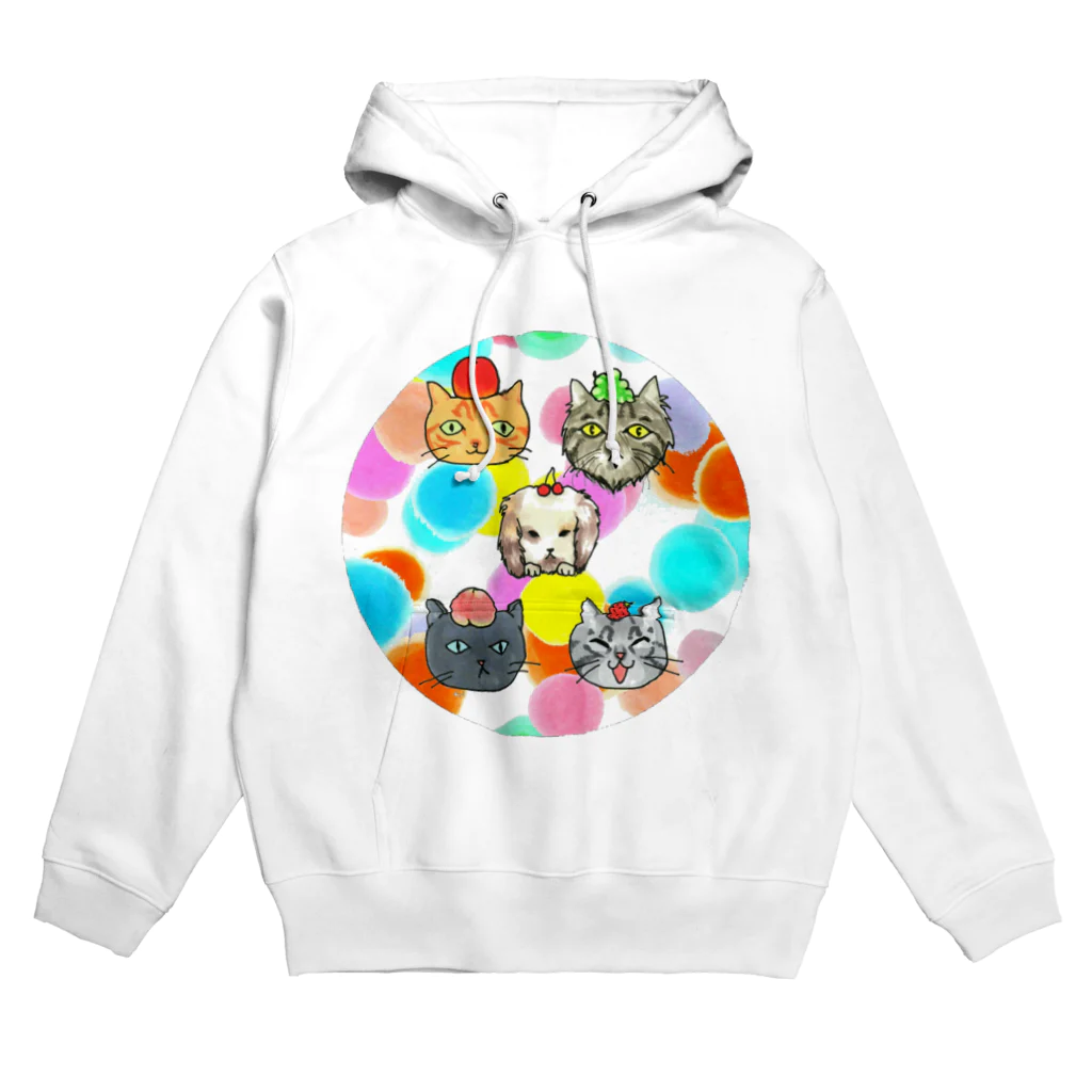 miku'ꜱGallery星猫の猫ちゃん😺兎ちゃん🐰のフルーツ狩り Hoodie