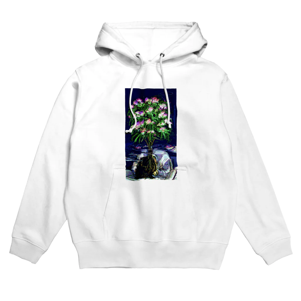 空が青いなのネムノキ Hoodie