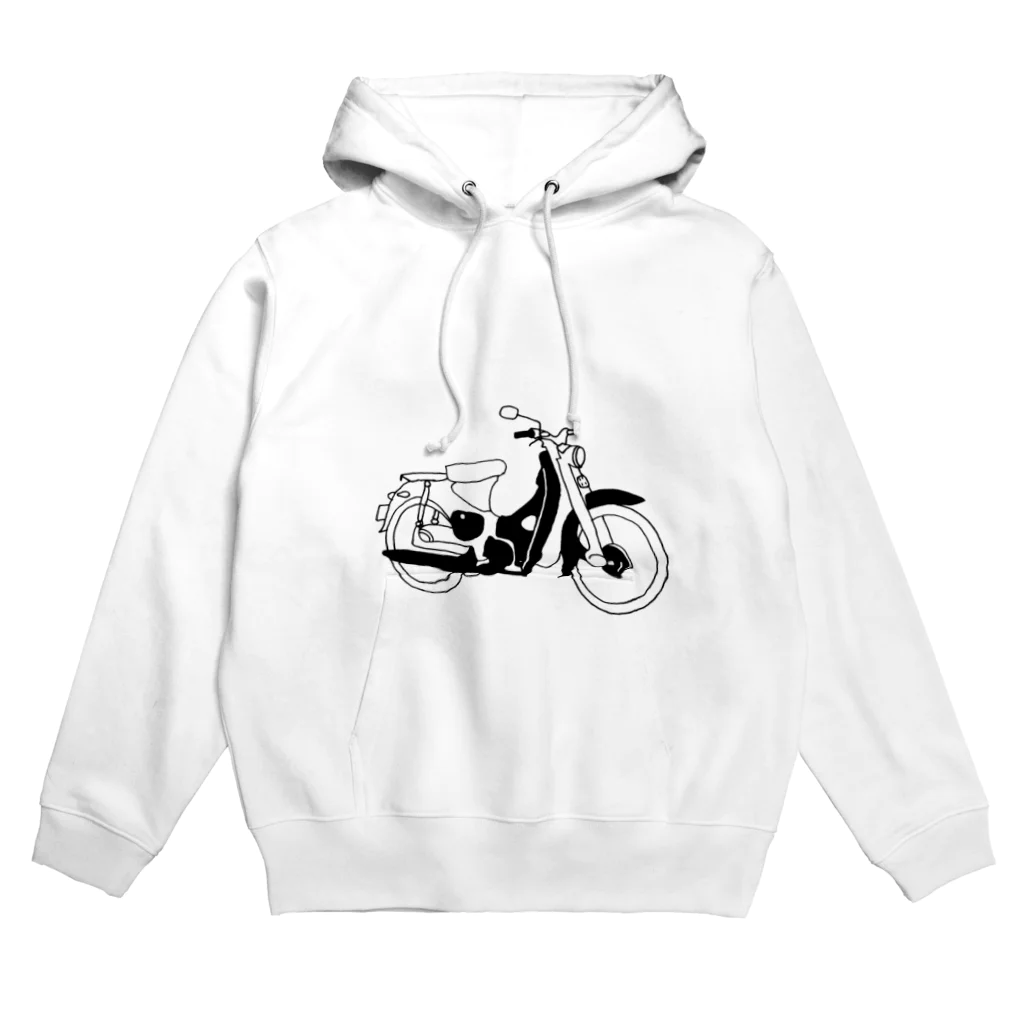 hase199のレトロなバイク風デザインです Hoodie