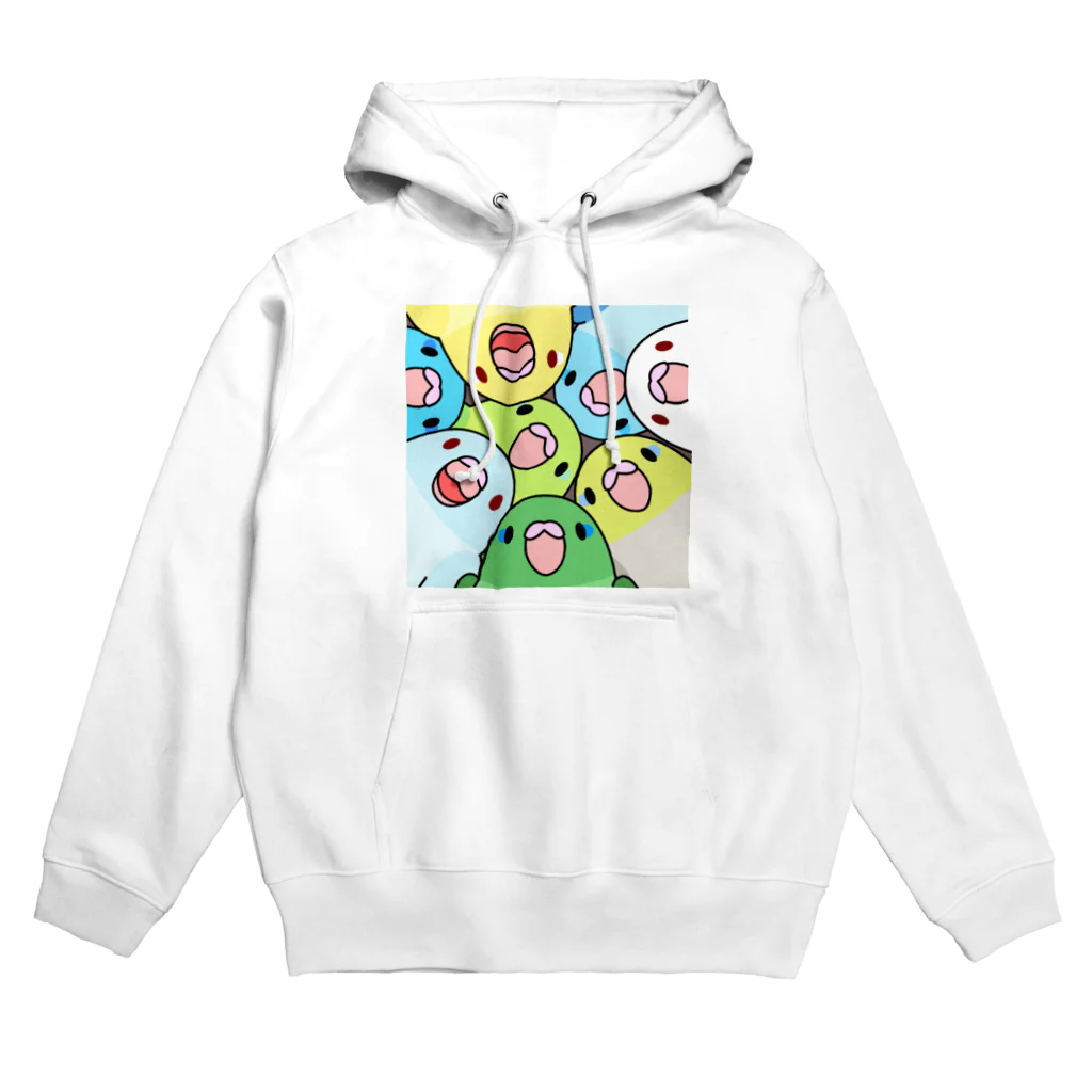 まめるりはことりのみっちりむっちり過密マメルリハさん【まめるりはことり】 Hoodie