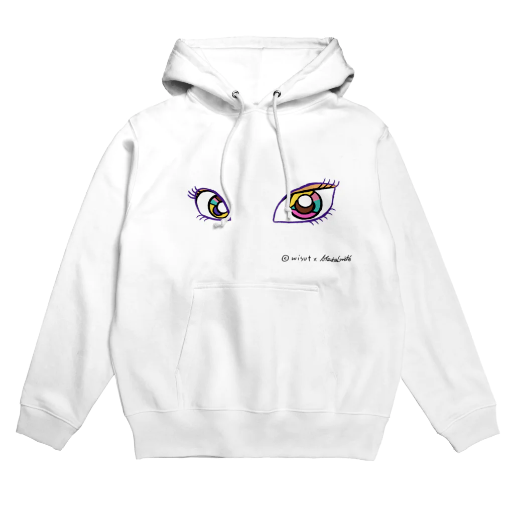 Maika Loubté　公式ショップの 【Maika Loubté×Wisut Ponnimit 】ホワイト Hoodie