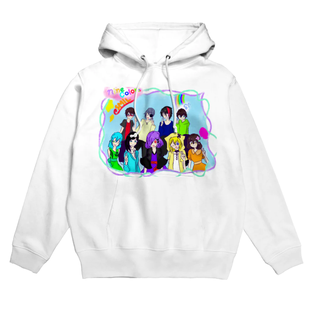 りんご飴@りんたん/ninecolorsのninecolors Hoodie