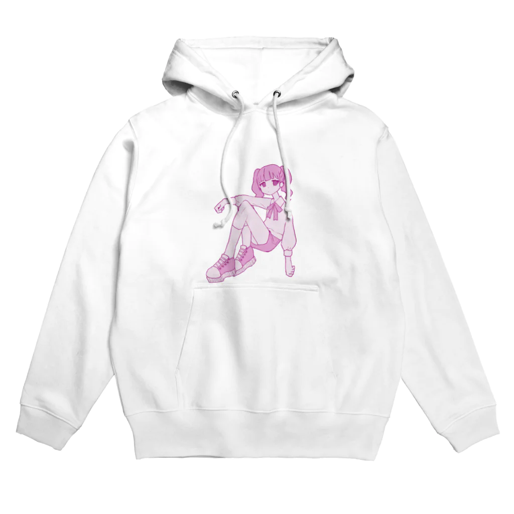 つみれのピンクちゃん Hoodie