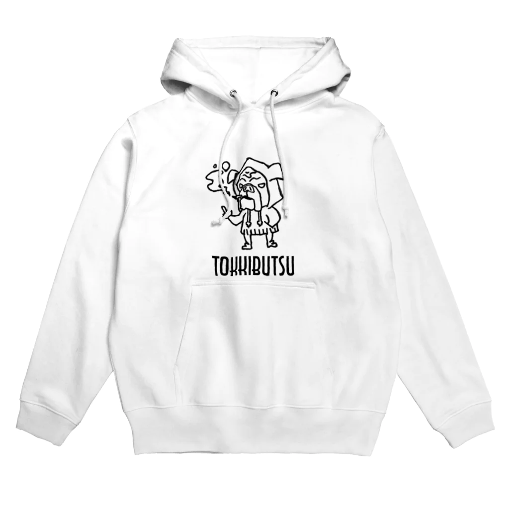 旅バンドTOKKIBUTSUの物販コ〜ナ〜の怒りのブルドッ君 Hoodie