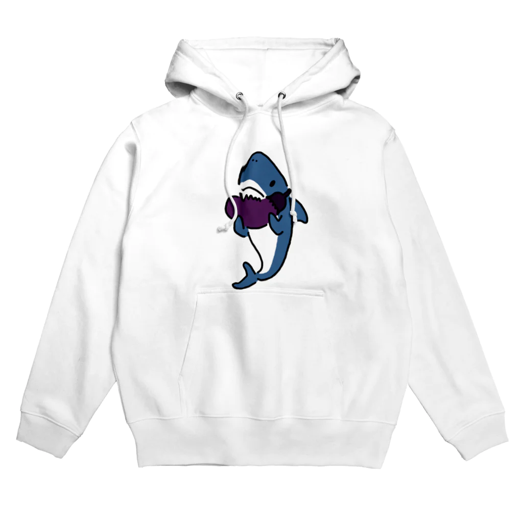 サメ わりとおもいの秋茄子はサメに食わすな Hoodie