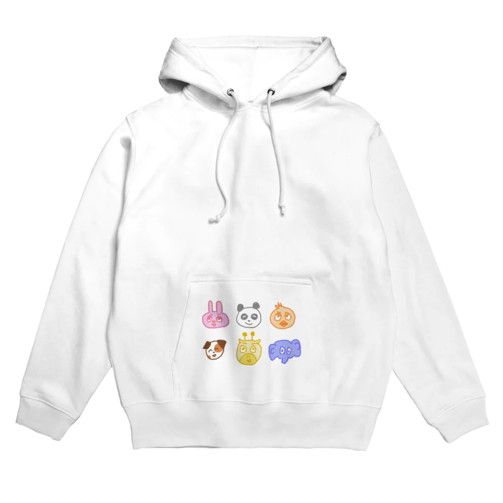 あやしいどうぶつのゆかいななかまたちカラー Hoodie