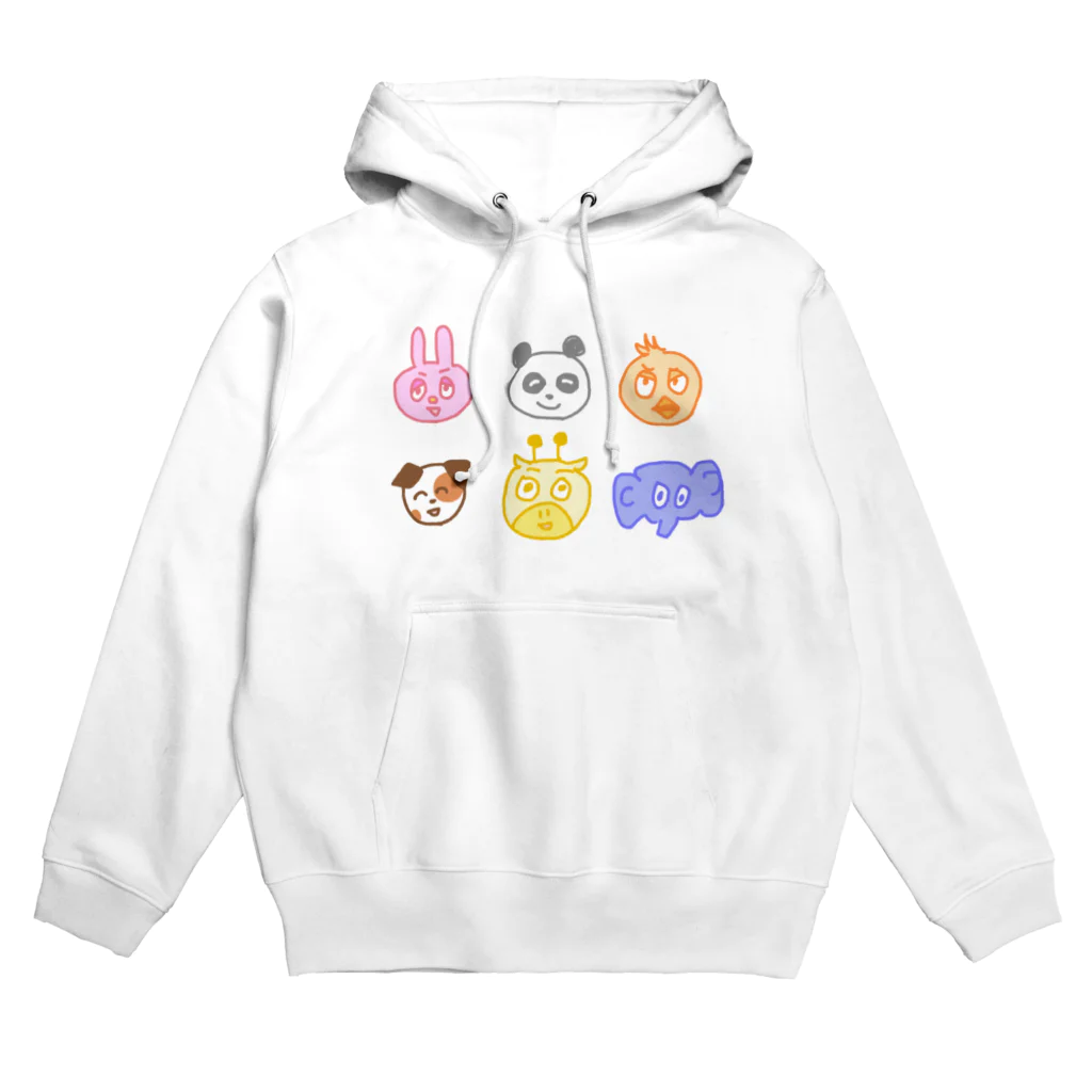 あやしいどうぶつのゆかいななかまたちカラー Hoodie