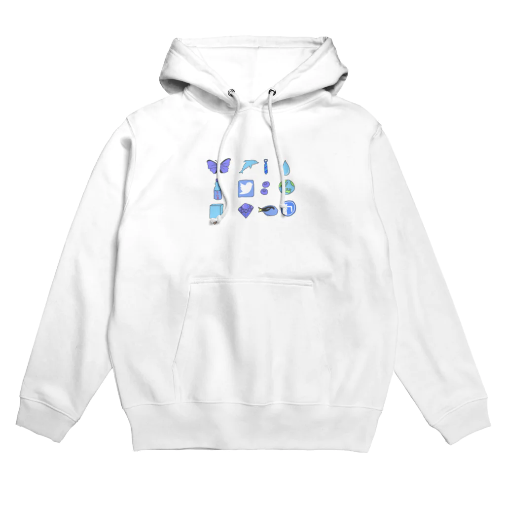 ゆぴぴのあおいろ Hoodie