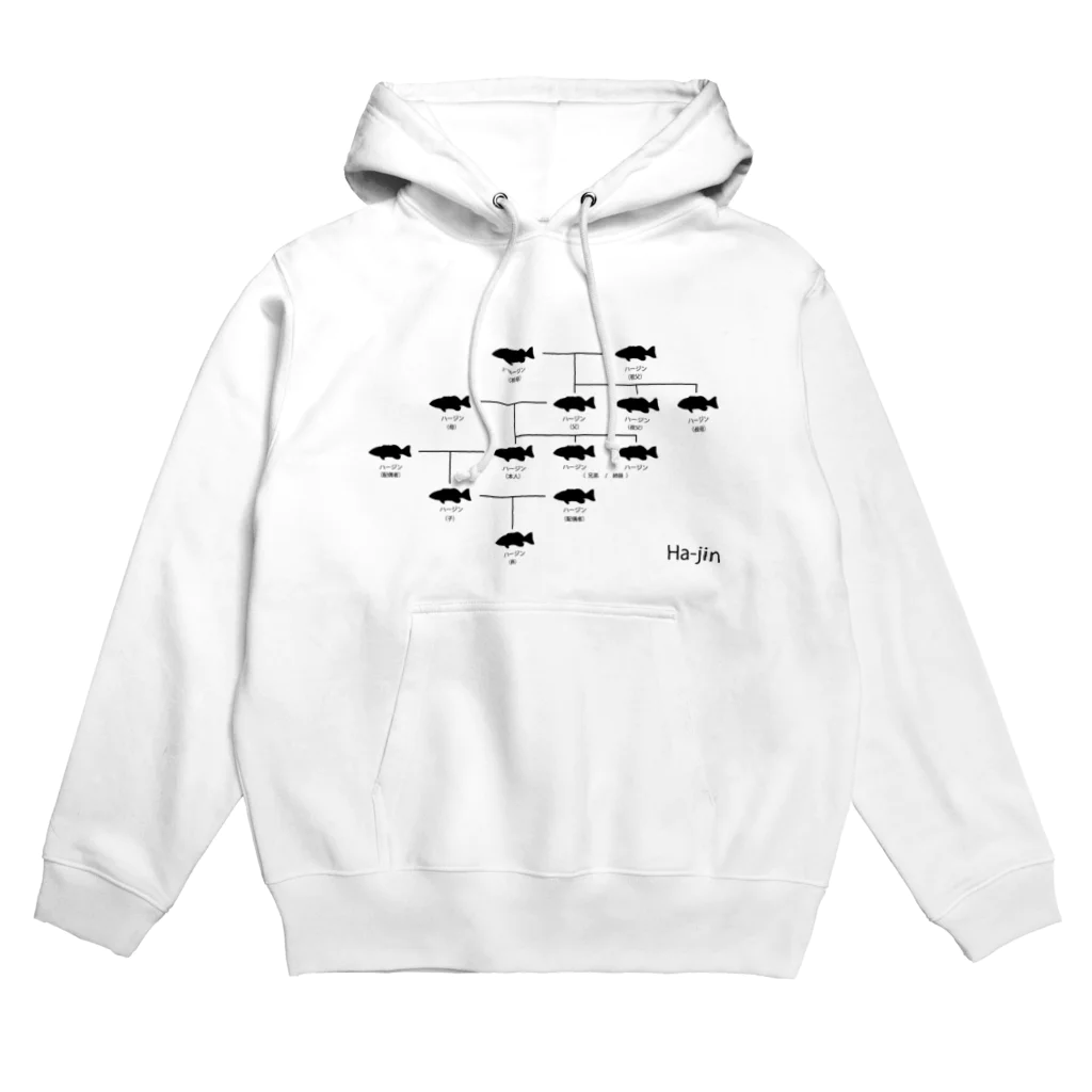 大田デザインのハージンの家系図 Hoodie