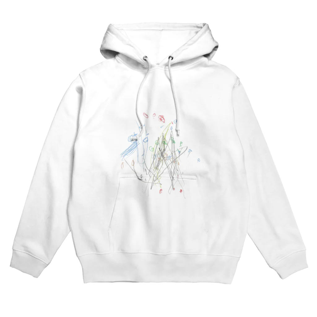 はちのぴよちゃんが描いたお手てのすきま Hoodie