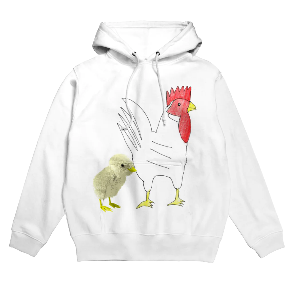 ★いろえんぴつ★のにわとりとヒヨコ Hoodie