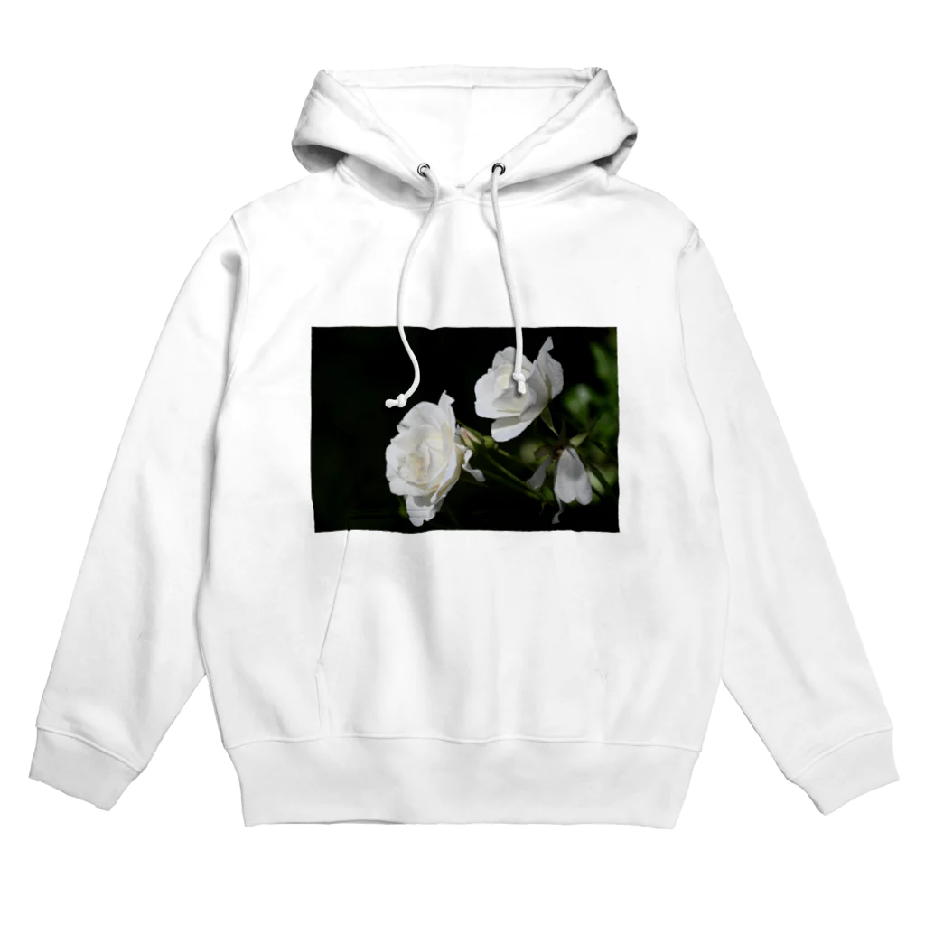 Yoshida07の純潔と純粋 ホワイトローズ "innocence and purity"  Hoodie