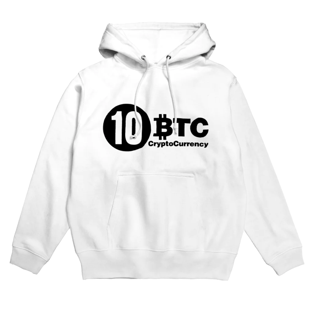 10BTCの10BTC(Black-Logo) Hoodie