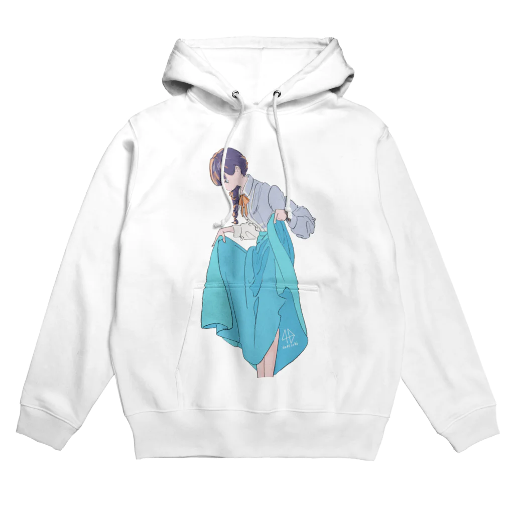 ハルイチのターコイズブルー Hoodie