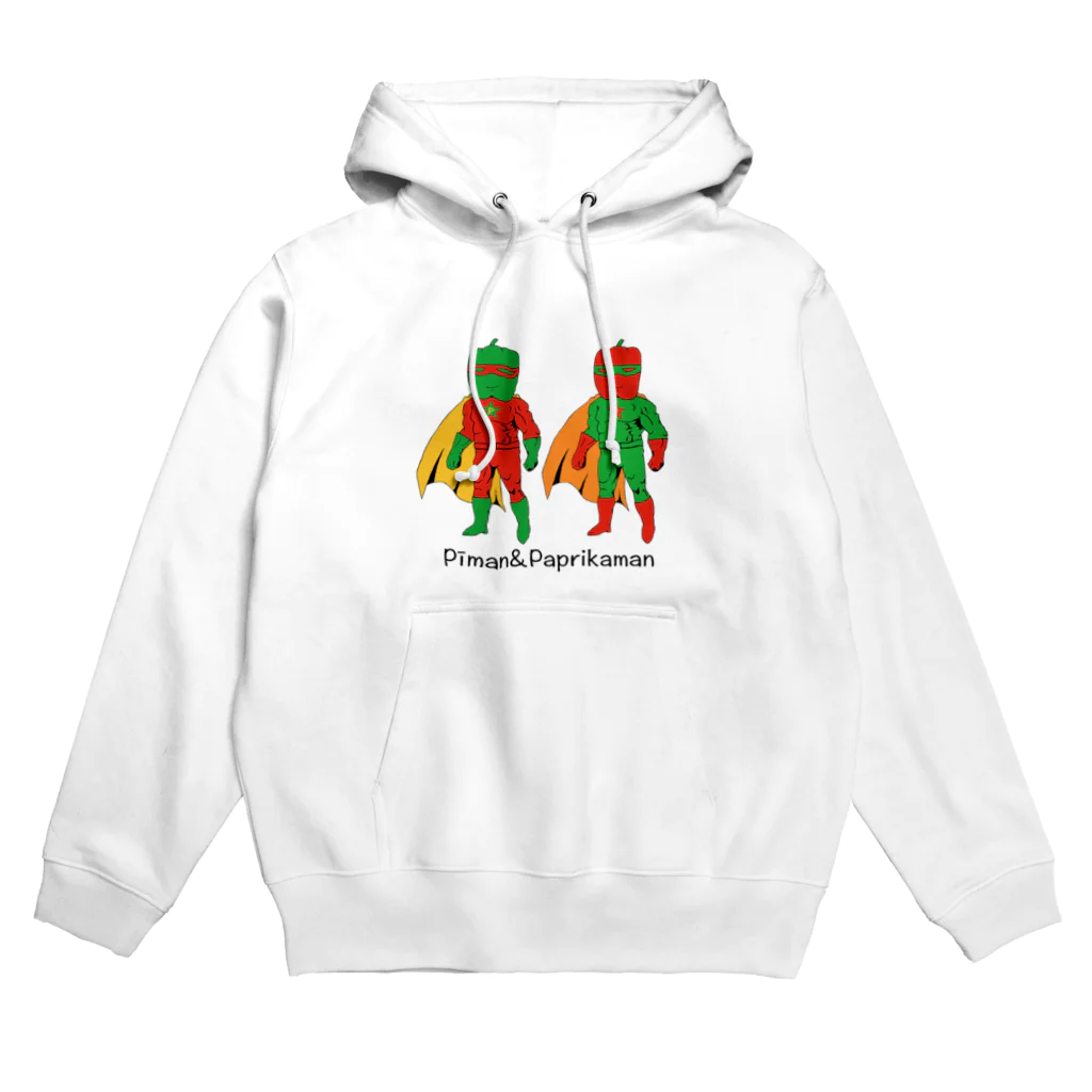 ムエックネのピーマン&パプリカマン Hoodie