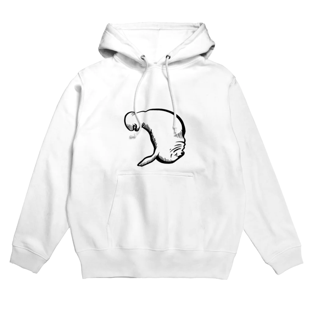 あおいろらじおのつぶれたアザラシ Hoodie