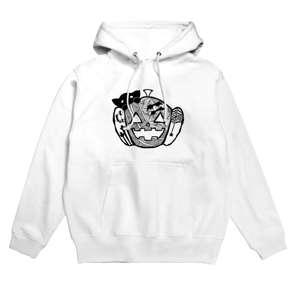 ちろるの雑貨店の黒猫×ハロウィン Hoodie