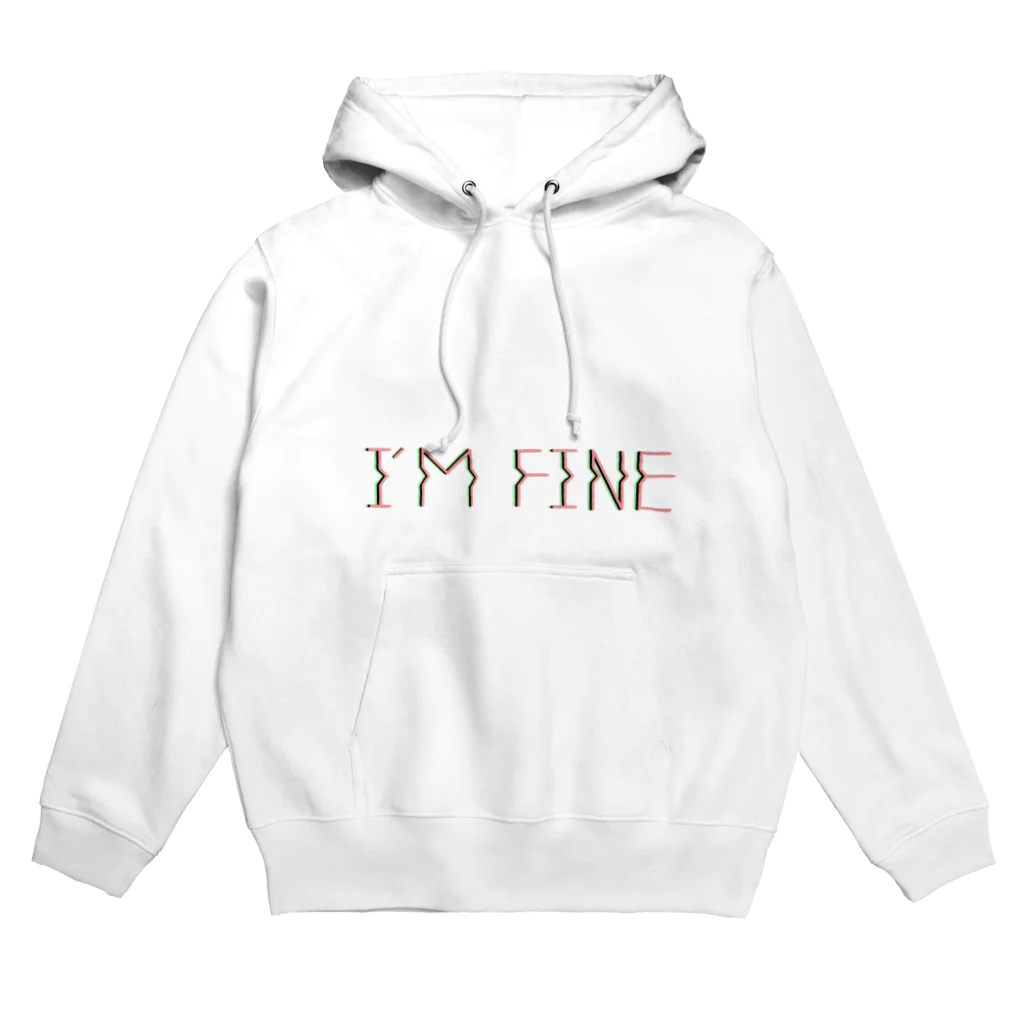 ジヤのティーショップのI'm fine (震え) Hoodie