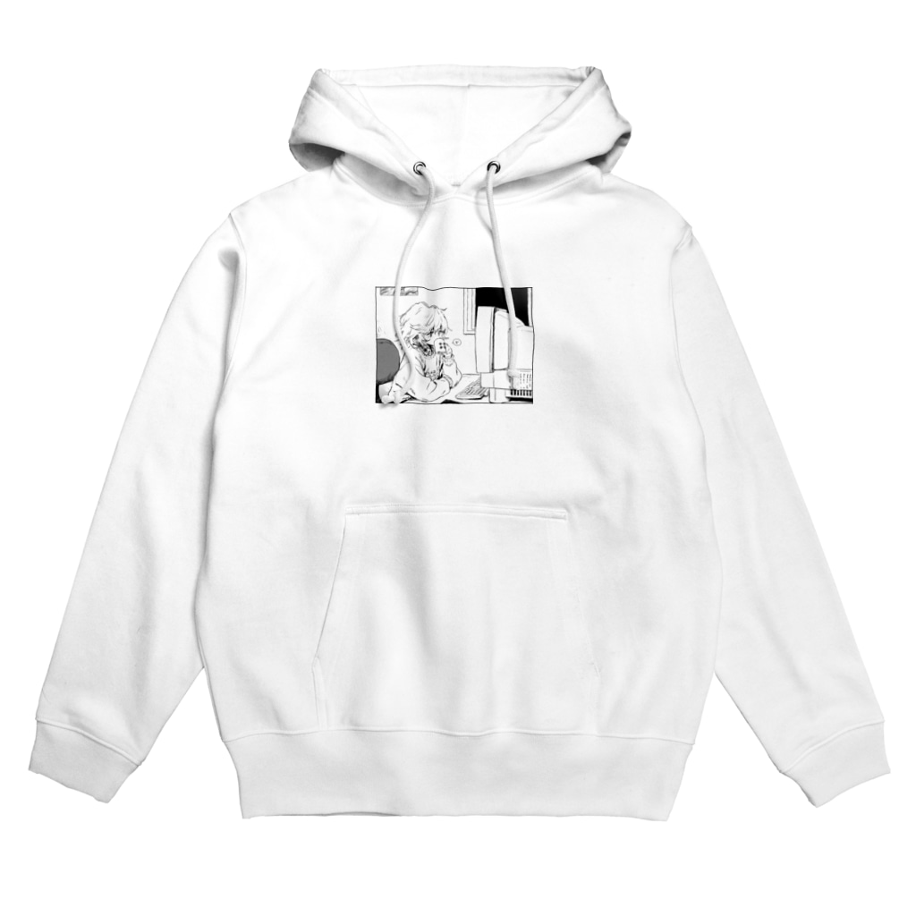 おもち漢方薬店のコーヒーとパソコン Hoodie
