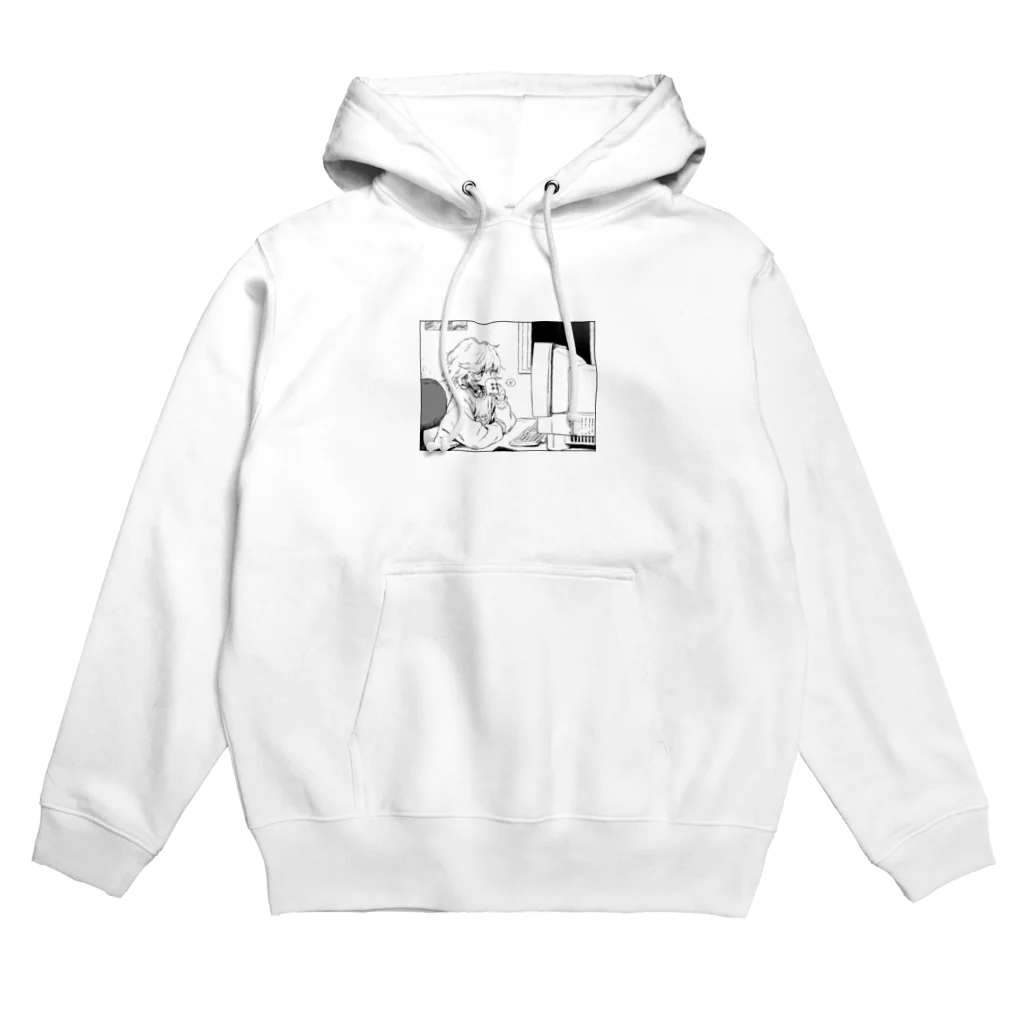 おもち漢方薬店のコーヒーとパソコン Hoodie