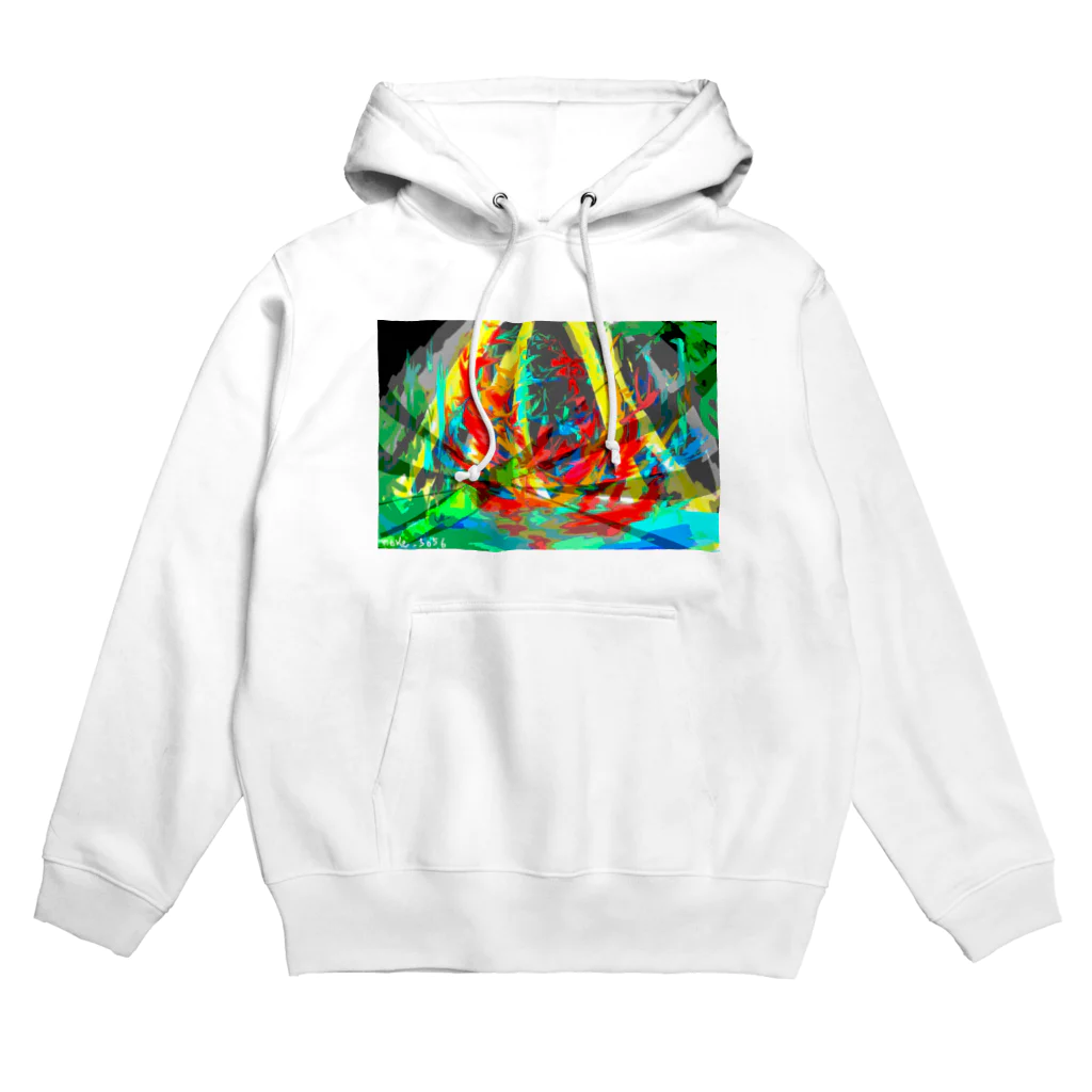 ハチワレ猫とらくがきのアライブ Hoodie