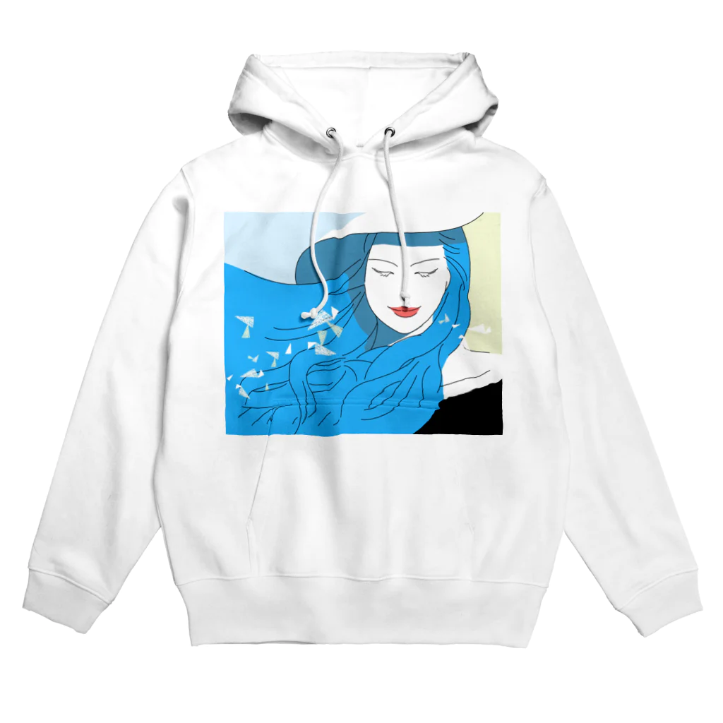 yuguchiのAqua　Color Hoodie