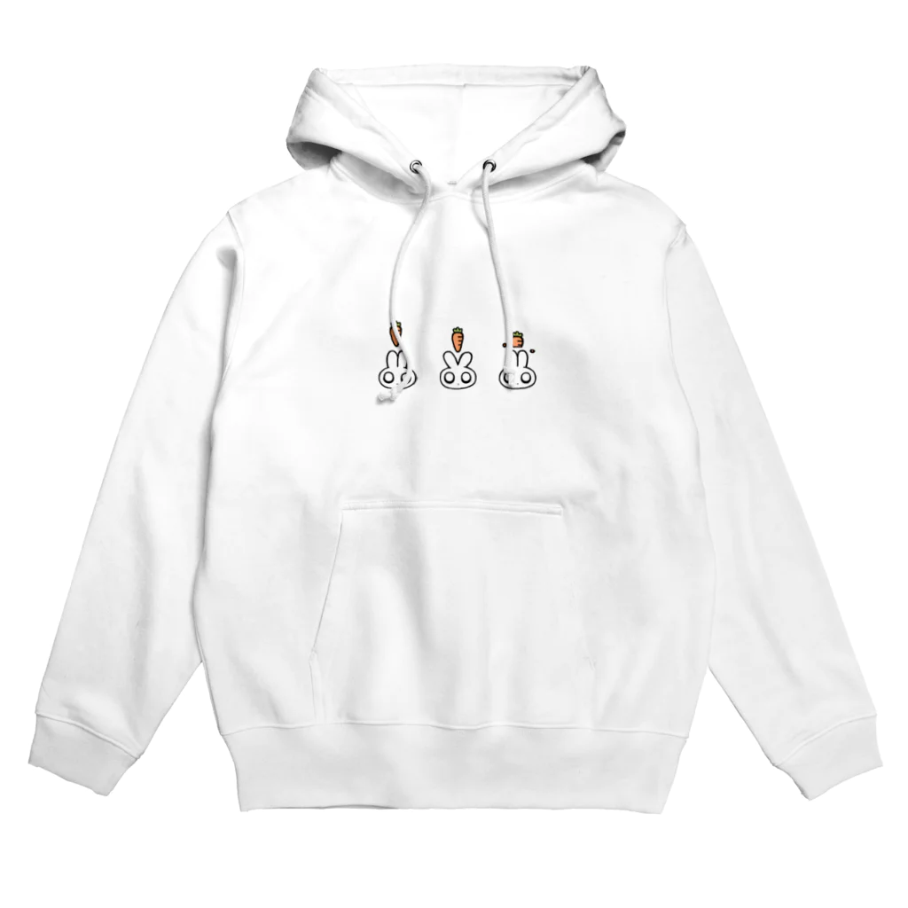 yuyuyuttiのみみでたべるうさぎ Hoodie