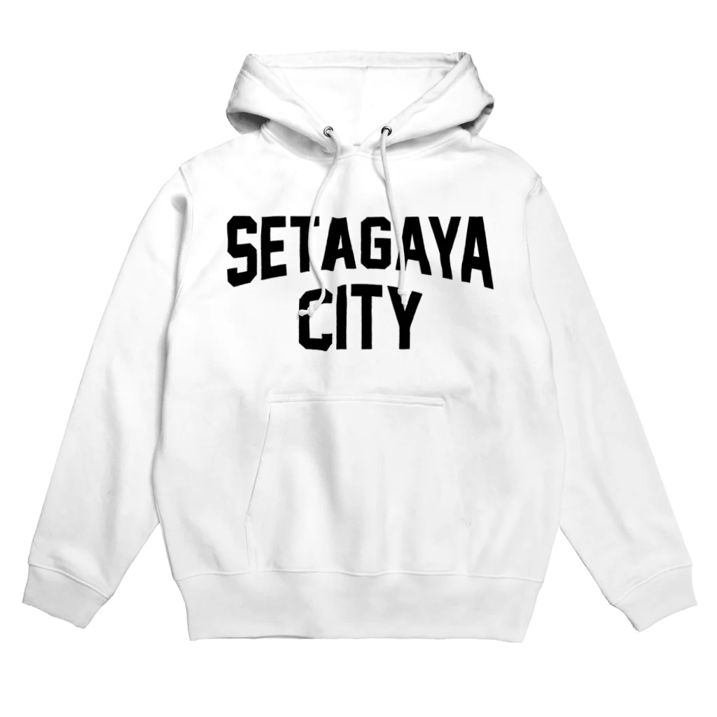 JIMOTO Wear Local Japanの世田谷区 SETAGAYA CITY ロゴブラック パーカー