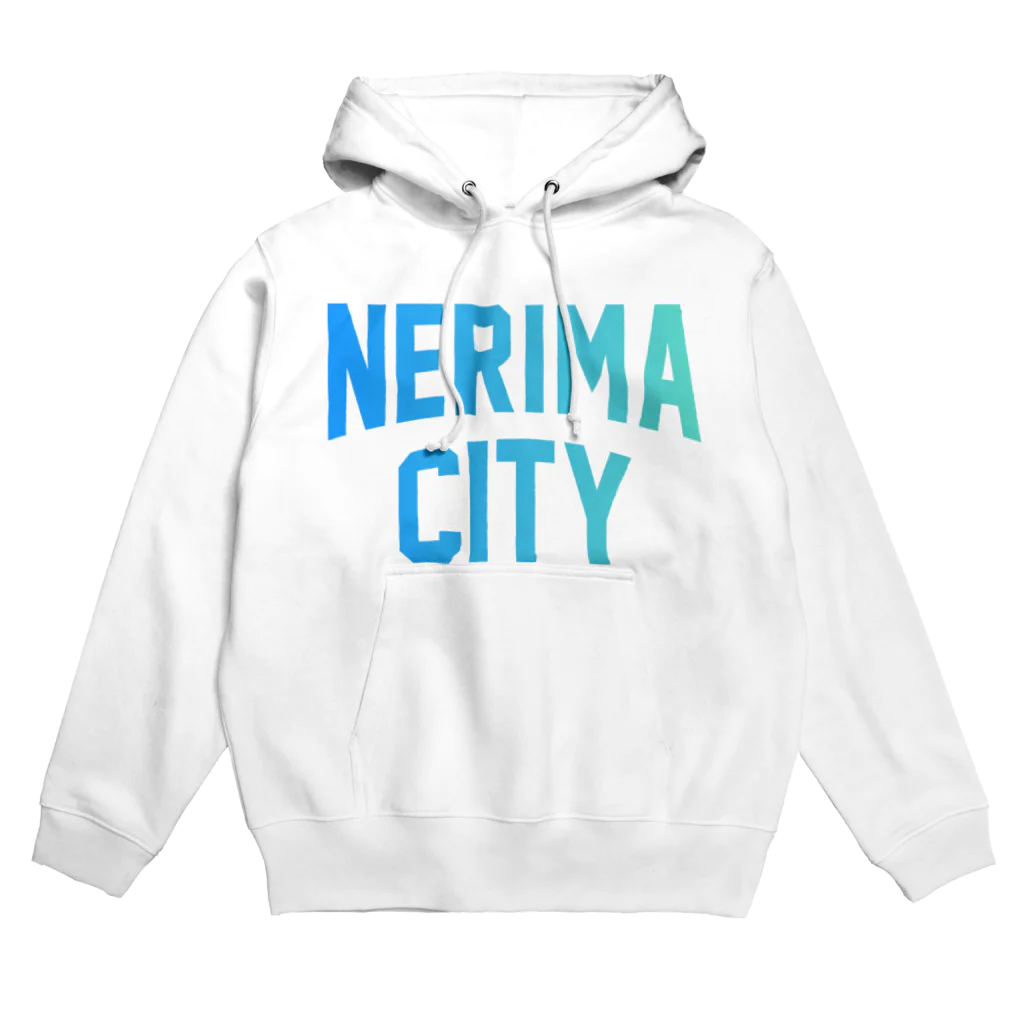 JIMOTOE Wear Local Japanの練馬区 NERIMA CITY ロゴブルー Hoodie