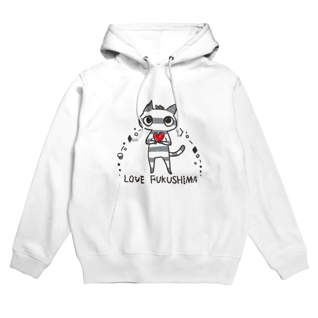 ✴FUKUSHIMAにゃんだべえ店✴のにゃんだべえ_LOVE FUKUSHIMA Hoodie