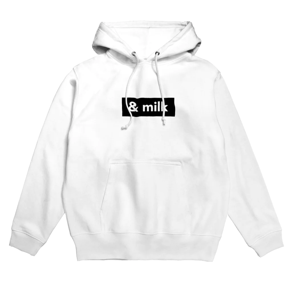 & milkの& milk BOXLOGO パーカー