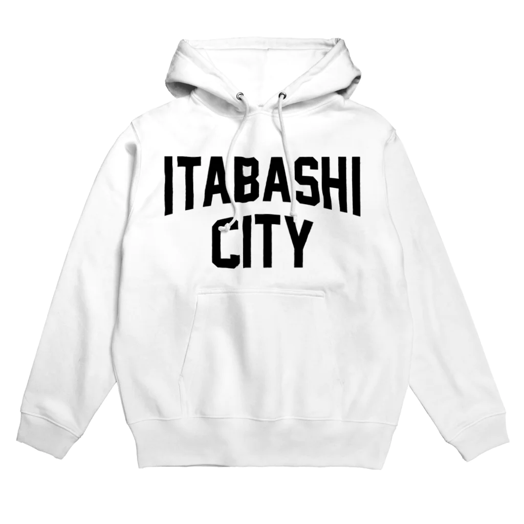 JIMOTOE Wear Local Japanの板橋区 ITABASHI CITY ロゴブラック Hoodie