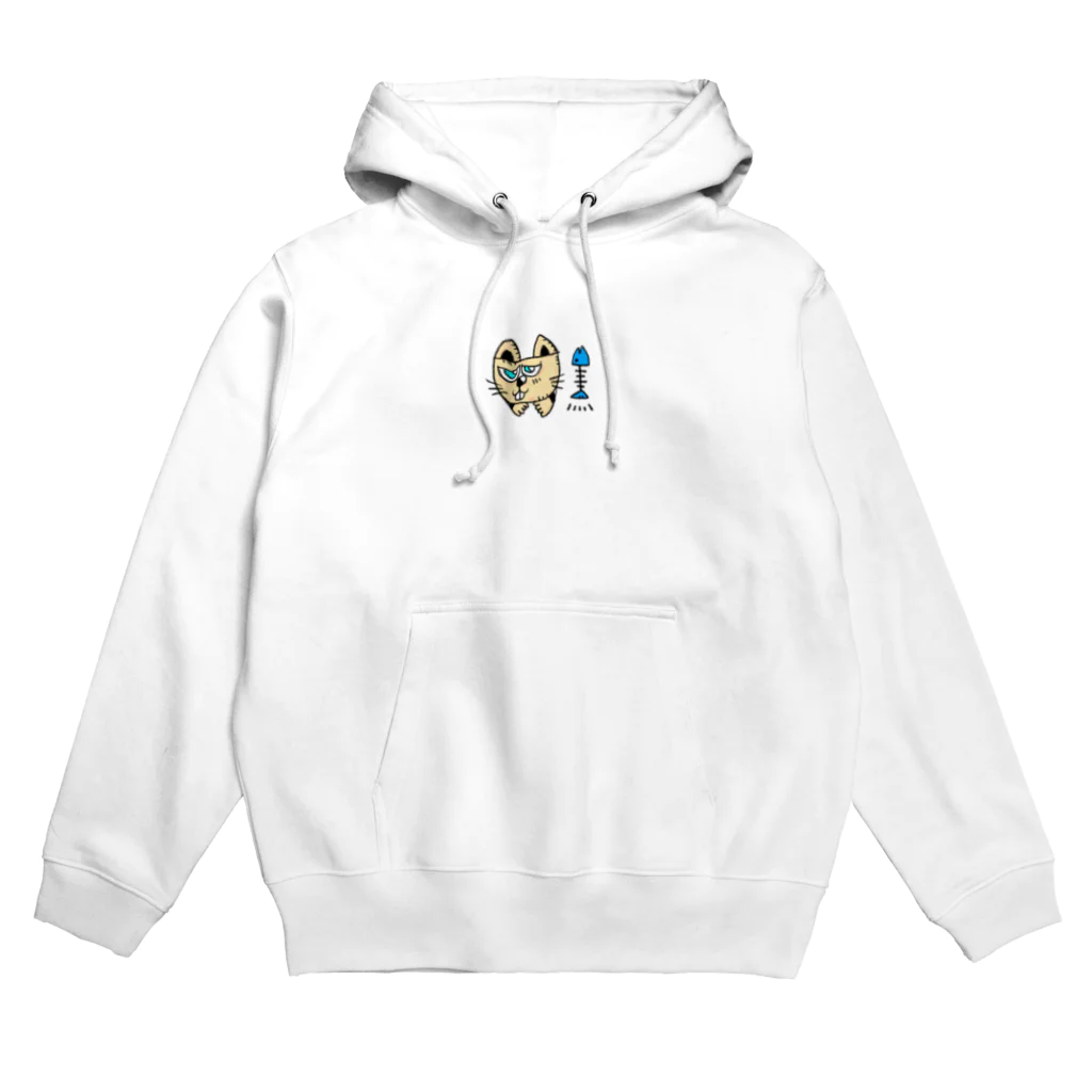 peacefulの睨みネコ Hoodie