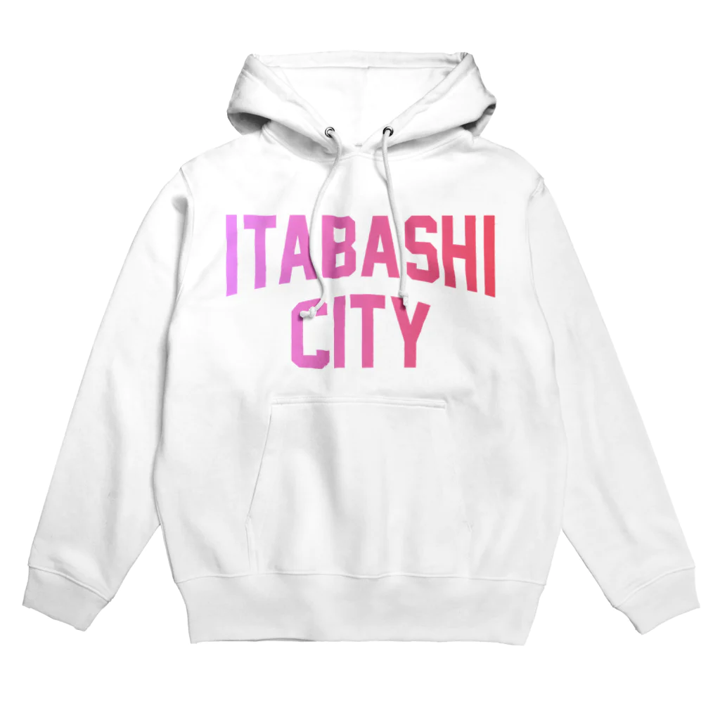 JIMOTOE Wear Local Japanの板橋区 ITABASHI CITY ロゴピンク Hoodie